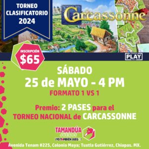 clasificatorio carcassonne 2024 tamandua juegos